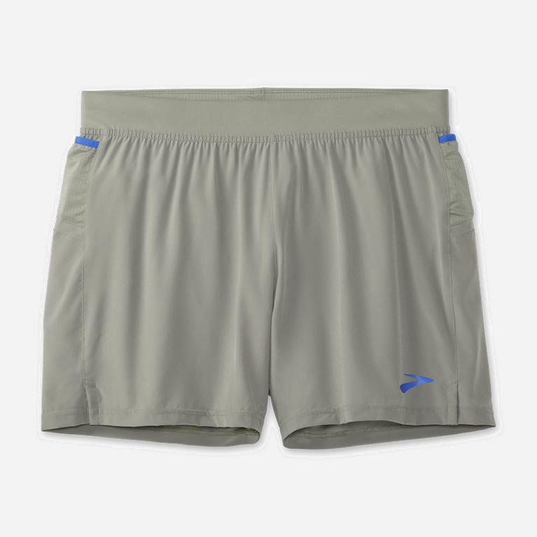 Brooks Sherpa 5 2-In-1 Hardloopshorts voor Heren Blauw/LichtGrijs (LXAMW-7546)